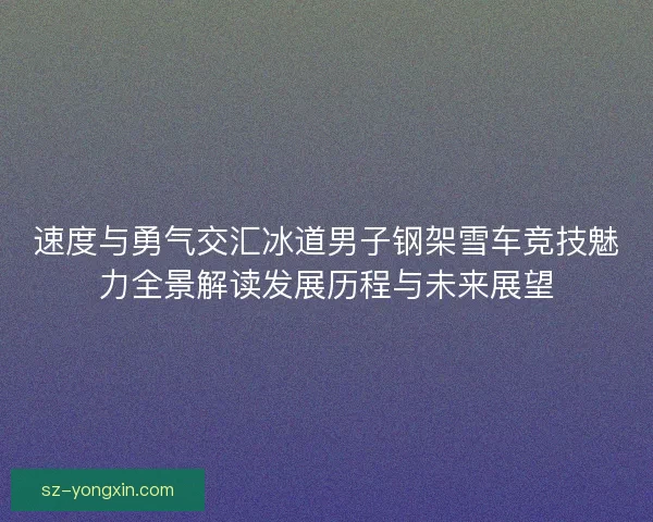 速度与勇气交汇冰道男子钢架雪车竞技魅力全景解读发展历程与未来展望